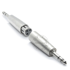 Đầu đổi 6.5mm stereo đực sang XLR cái - 6.35 male stereo to XLR female adapter