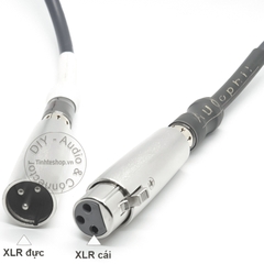 Giắc chuyển đổi canon cái sang AV 2 chiếc - XLR female to RCA female jack plug