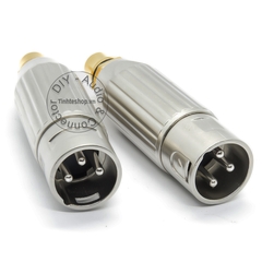 Bộ 2 jack canon đực sang AV hoa sen cái DIY - XLR male to RCA female jack plug
