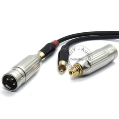 Bộ 2 jack canon đực sang AV hoa sen cái DIY - XLR male to RCA female jack plug