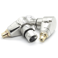 Cặp jack AV sang canon cái vuông góc DIY - RCA to XLR female jack plug