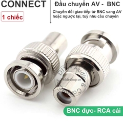 Jack chuyển BNC to RCA - BNC female to RCA male adapter
