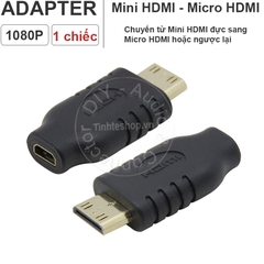 Đầu chuyển Mini HDMI đực sang Micro HDMI cái - Micro HDMI female to Mini HDMI male adapter