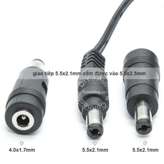 Đầu đổi nguồn jack cắm DC 4.0x1.7mm ra 5.5x2.1mm