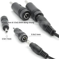 Rắc cắm chuyển nguồn DC 5.5x2.1mm ra 3.5x1.1mm