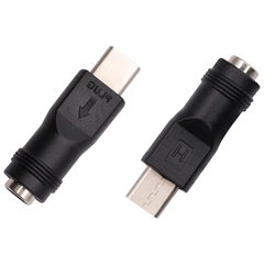 Đầu chuyển nguồn chân tròn sang type C - 5.5x2.1mm to type C adapter