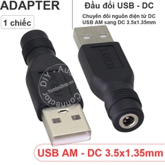 Đầu đổi nguồn USB sang chân tròn 4.0x1.7 - DC USB male to 4.0x1.7mm female power adapter