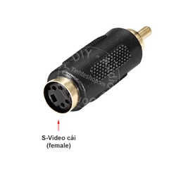 Jack chuyển S Video ra AV 1 chiếc - S-Video female to RCA male adapter