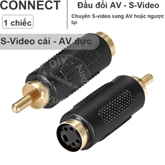 Đầu đổi S Video sang AV 1 chiếc - RCA female to S-Video male adapter