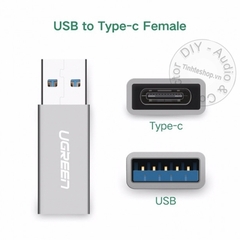 USB 3.0 ra USB-C Ugreen 30705 - USB 3.0 AM to USB type-CF