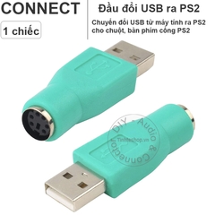 Đầu đổi PS2 ra USB cắm chuột USB cho náy tính cổng PS2 - PS2 to USB adapter