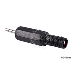 Đầu hàn jack 2.5mm stereo TRS vỏ nhựa OD5mm 1 chiếc - 2.5mm stereo TRS solder connector
