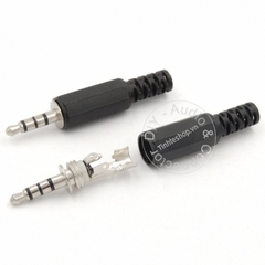 Đầu hàn jack 3.5mm 4 nấc TRRS vỏ nhựa OD5mm 1 chiếc - 3.5mm male TRRS solder jack plug