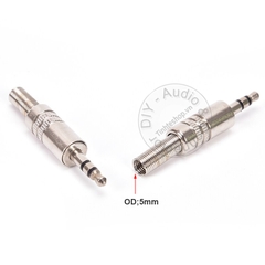 Đầu hàn giắc 3.5mm 3 cực stereo 1 chiếc OD5mm - Soldering spring-loaded stereo 3.5mm jack