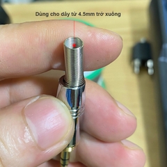Đầu hàn 3.5 vặn ren cho tai nghe kiểm âm Tai nghe trùm đầu - DIY threaded 3.5mm stereo plug for monitor headphones