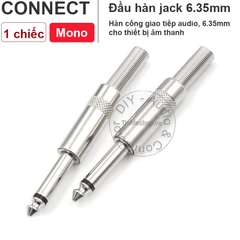Đầu hàn jack 6.5 mono - 6.35mm mono plug jack