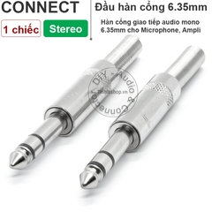 Đầu hàn jack 6.5 mono - 6.35mm mono plug jack