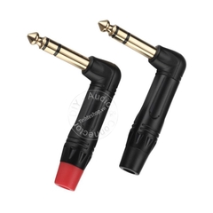 Jack 6.5 ly stereo bẻ góc 1 chiếc - 6.5mm angle stero jack plug gold 24K