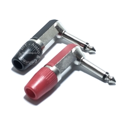 Đầu hàn jack 6 ly cong mono OD8mm 1 chiếc - 6.35mm male mono solder angle