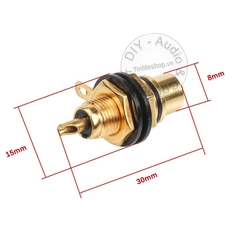 Jack hàn AV vào vỏ thùng 1 chiếc - Female RCA terminal for soldering to the enclosure of the Amplifier Speaker etc.