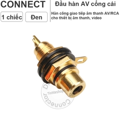 Jack hàn AV vào vỏ thùng 1 chiếc - Female RCA terminal for soldering to the enclosure of the Amplifier Speaker etc.