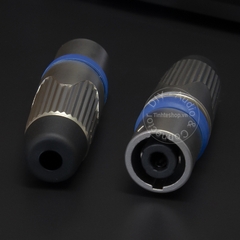 Jack cắm loa Speakon cổng cái 4 pin nhân đồng mạ bạc 1 chiếc - Speakon female solder connector 4pin