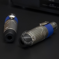 Jack loa Speakon 4 pin chân đồng mạ bạc 1 chiếc dạng hàn - Speakon 4-pin female speaker jack with tin solder silver-plated copper core