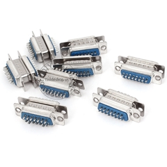 Đầu hàn kèm vỏ ốp DB15 cái - Vỏ ốp đầu hàn jack D-SUB 15pin DB15 cái OD10mm