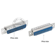 Đầu hàn vỏ ốp DB25 đực - DB25 male connector OD10mm