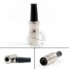 Đầu hàn midi 5 chân đực OD6mm - Jack midi 5pin