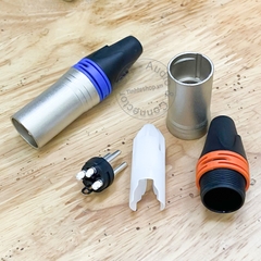 Giắc cắm hàn DIY Dây canon đực cho Bộ trộn Bàn DJ - Balanced XLR male audio plug solder