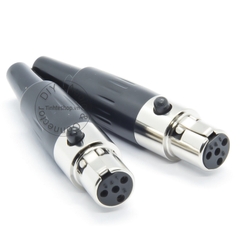 1 chiếc - Đầu hàn jack mini XLR 4pin cái OD5mm - 4pin mini XLR female solder connector