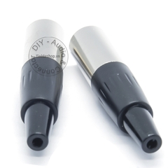 Đầu hàn jack mini XLR 4pin đực OD5mm - 4pin mini XLR male solder connector