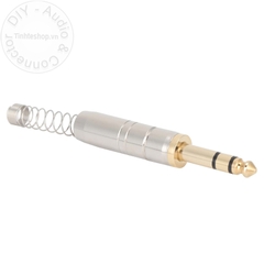 Đầu hàn jack 6 ly stereo chuôi lò xo OD6mm
