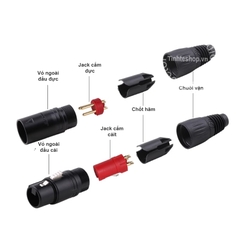 Jack canon 7pin đực cái - 7 pin XLR soldering tip
