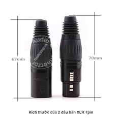 Jack canon 7pin đực cái - 7 pin XLR soldering tip
