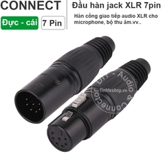 Jack canon 7pin đực cái - 7 pin XLR soldering tip