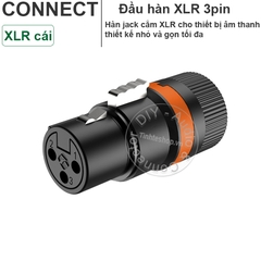 Jack canon nhỏ gọn cho Micro camera - The most compact male and female XLR balanced audio plugs possible