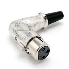 Jack XLR cái vuông góc OD6mm - XLR female connector jack plug