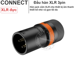 Jack canon nhỏ gọn cho Micro camera - The most compact male and female XLR balanced audio plugs possible