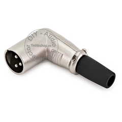 Đầu hàn canon XLR đực vuông góc OD6mm - XLR male solder connector