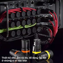 Jack canon nhỏ gọn cho Micro camera - The most compact male and female XLR balanced audio plugs possible