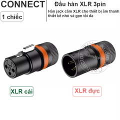 Jack canon nhỏ gọn cho Micro camera - The most compact male and female XLR balanced audio plugs possible
