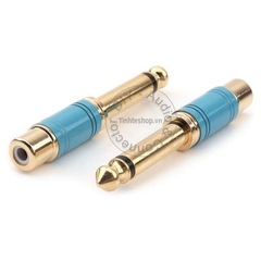 Jack chuyển đổi 6.5 ra AV 2 chiếc - 6.35mm to RCA female adapter