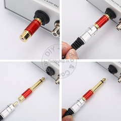 Jack chuyển đổi 6.5 ra AV 2 chiếc - 6.35mm to RCA female adapter