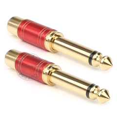 Jack chuyển đổi 6.5 ra AV 2 chiếc - 6.35mm to RCA female adapter