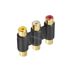 Đầu nối AV 3 ra 3 mạ vàng - Jack nối dây hoa sen