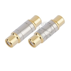 Đầu nối dây AV nhân đồng mạ vàng 24K 1 chiếc - RCA female to female jack plug