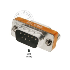 Đầu đổi DB9 đực sang cái đấu chéo - Male - female null modem full handshaking