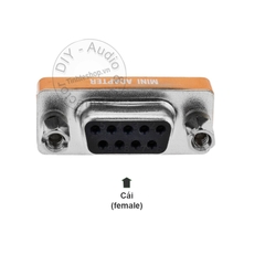 Đầu nối DB9 cái sang cái đấu chéo 1 chiếc - Female null modem full handshaking